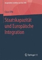 bokomslag Staatskapazitt und Europische Integration