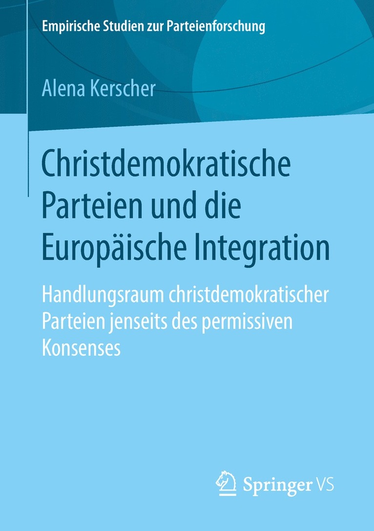 Christdemokratische Parteien und die Europische Integration 1