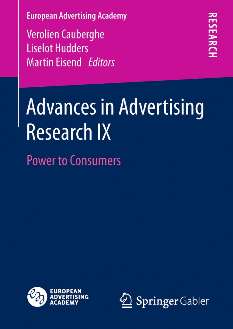 Verolien Cauberghe, Liselot Hudders, Martin Eisend - Advances in Advertising Research IX, Inbunden