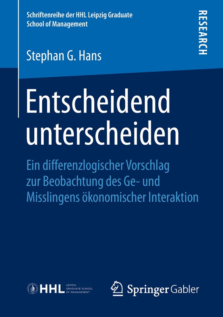 Stephan G. Hans - Entscheidend unterscheiden, Häftad