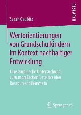 bokomslag Wertorientierungen von Grundschulkindern im Kontext nachhaltiger Entwicklung