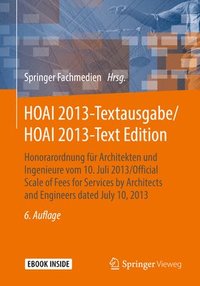 bokomslag HOAI 2013-Textausgabe/HOAI 2013-Text Edition