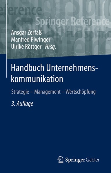 Ansgar Zerfaß, Manfred Piwinger, Ulrike Röttger - Handbuch Unternehmenskommunikation, Inbunden