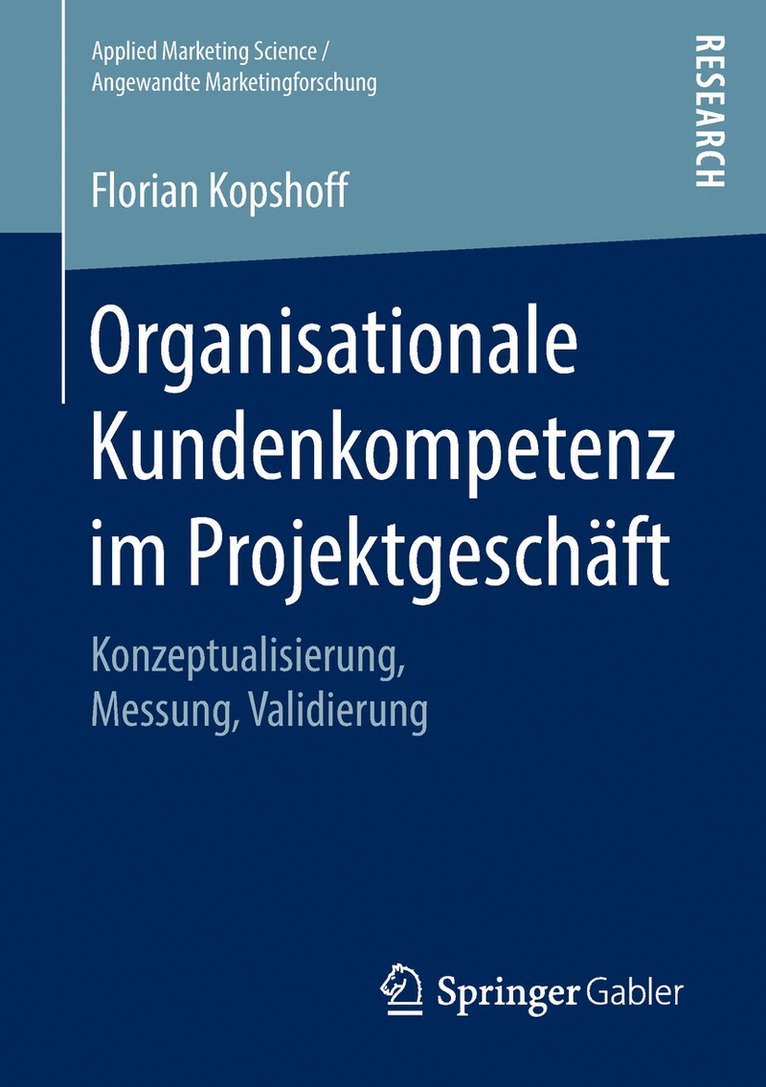 Organisationale Kundenkompetenz im Projektgeschft 1