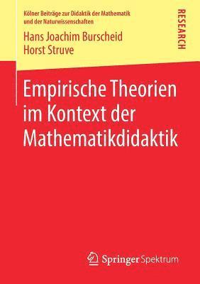 bokomslag Empirische Theorien im Kontext der Mathematikdidaktik