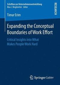 bokomslag Expanding the Conceptual Boundaries of Work Effort