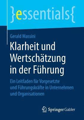 bokomslag Klarheit und Wertschtzung in der Fhrung