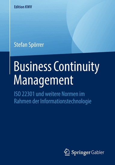 Stefan Spörrer - Business Continuity Management, Häftad