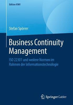 bokomslag Business Continuity Management