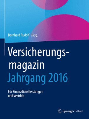 bokomslag Versicherungsmagazin - Jahrgang 2016