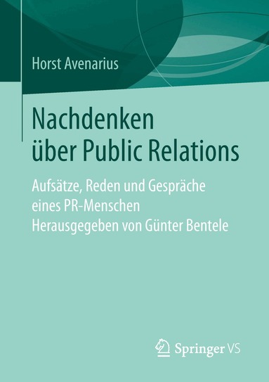 Horst Avenarius, Günter Bentele - Nachdenken über Public Relations, Häftad