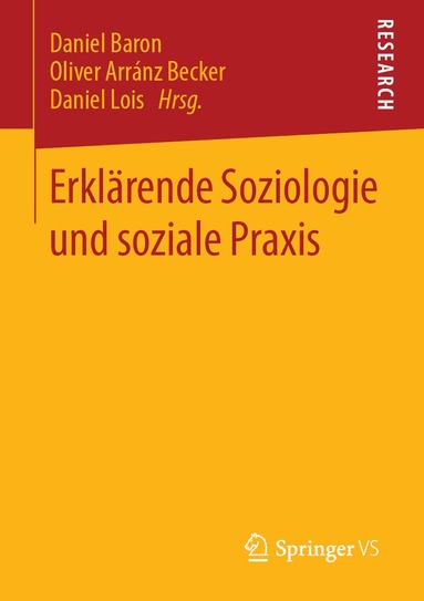 Daniel Baron, Oliver Arránz Becker, Daniel Lois - Erklärende Soziologie und soziale Praxis, Häftad