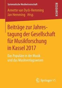 bokomslag Beitrge zur Jahrestagung der Gesellschaft fr Musikforschung in Kassel 2017