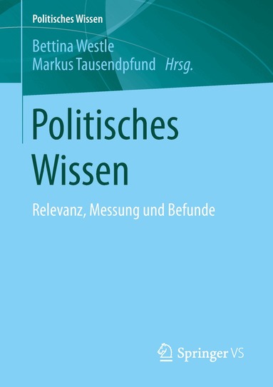Bettina Westle, Markus Tausendpfund - Politisches Wissen, Häftad