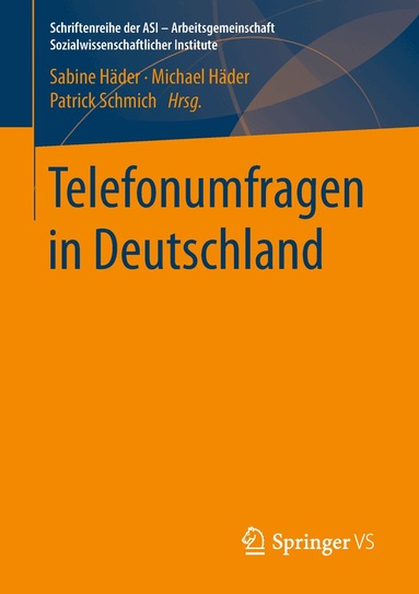 Sabine Häder, Michael Häder, Patrick Schmich - Telefonumfragen in Deutschland, Häftad