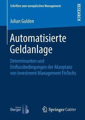 Julian Gulden - Automatisierte Geldanlage, Häftad