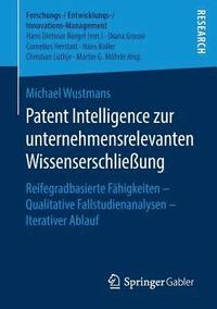 bokomslag Patent Intelligence zur unternehmensrelevanten Wissenserschließung
