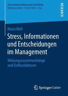bokomslag Stress, Informationen und Entscheidungen im Management