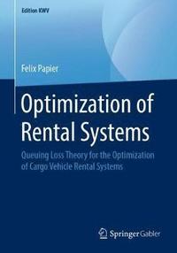 bokomslag Optimization of Rental Systems