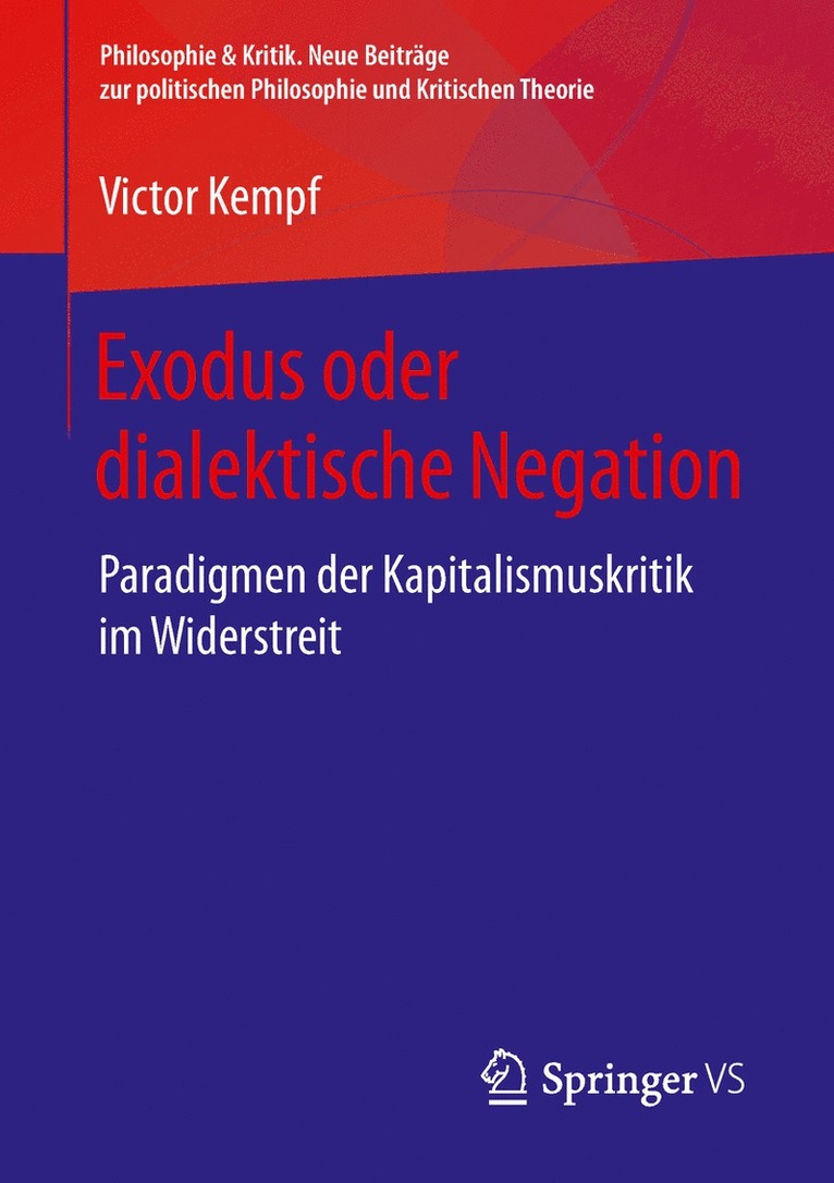 Victor Kempf - Exodus oder dialektische Negation, Häftad