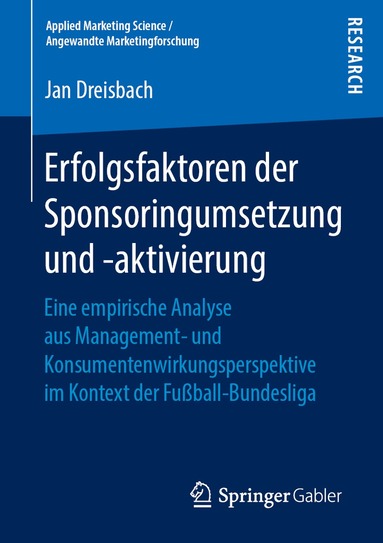 bokomslag Erfolgsfaktoren der Sponsoringumsetzung und -aktivierung