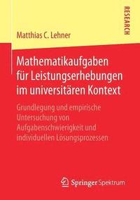 bokomslag Mathematikaufgaben fr Leistungserhebungen im universitren Kontext