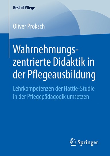 bokomslag Wahrnehmungszentrierte Didaktik in der Pflegeausbildung