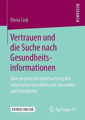 bokomslag Vertrauen und die Suche nach Gesundheitsinformationen