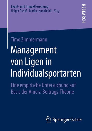 Timo Zimmermann - Management von Ligen in Individualsportarten, Häftad