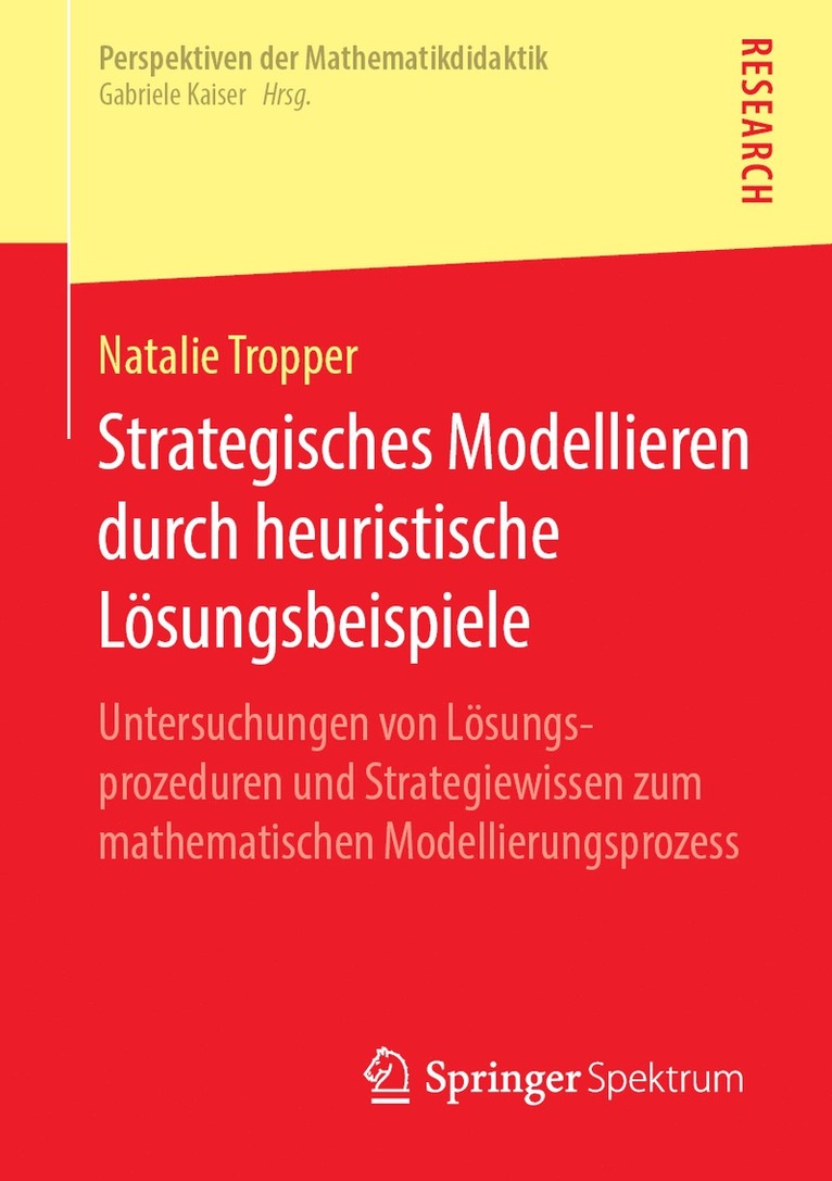 Natalie Tropper - Strategisches Modellieren durch heuristische Lösungsbeispiele, Häftad