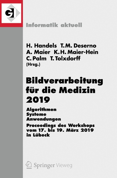 Heinz Handels, Thomas M. Deserno, Andreas Maier, Klaus Hermann Maier-Hein, Christoph Palm, Thomas Tolxdorff - Bildverarbeitung für die Medizin 2019, Häftad