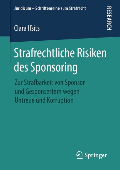 bokomslag Strafrechtliche Risiken des Sponsoring