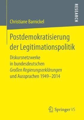 bokomslag Postdemokratisierung der Legitimationspolitik