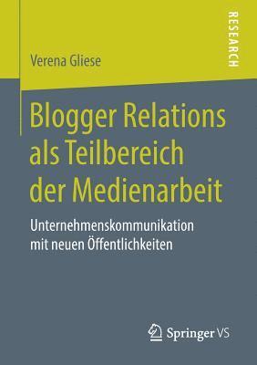 bokomslag Blogger Relations als Teilbereich der Medienarbeit