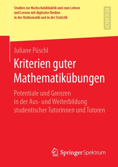Juliane Püschl - Kriterien guter Mathematikübungen, Häftad
