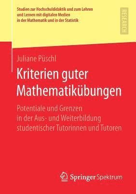 bokomslag Kriterien guter Mathematikbungen