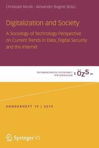 bokomslag Digitalization and Society