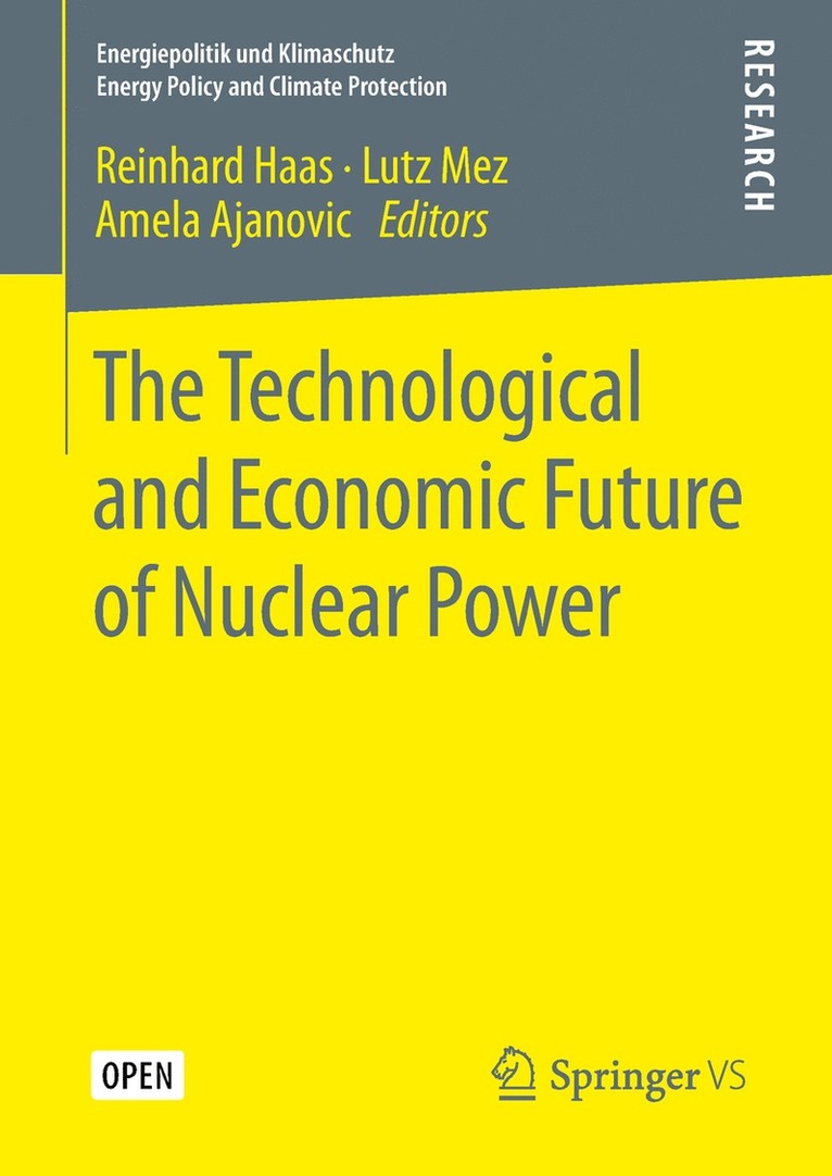 Reinhard Haas, Lutz Mez, Amela Ajanovic - Technological and Economic Future of Nuclear Power, Inbunden
