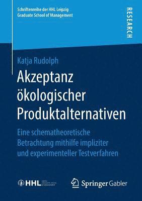 bokomslag Akzeptanz kologischer Produktalternativen