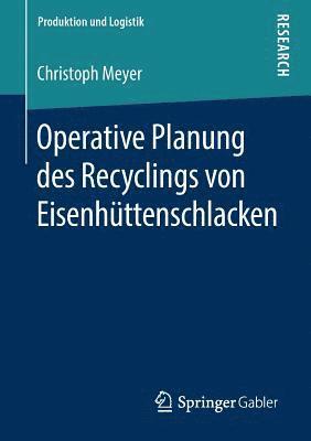 bokomslag Operative Planung des Recyclings von Eisenhüttenschlacken
