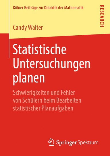 bokomslag Statistische Untersuchungen planen