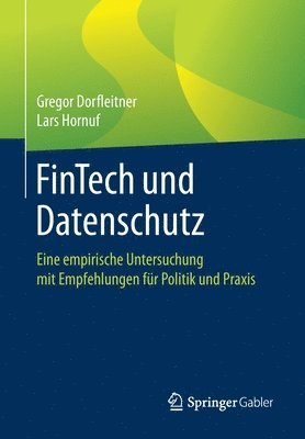 bokomslag FinTech und Datenschutz