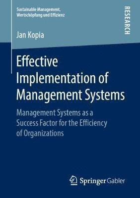 bokomslag Effective Implementation of Management Systems