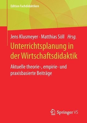 bokomslag Unterrichtsplanung in der Wirtschaftsdidaktik