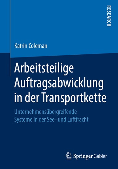 bokomslag Arbeitsteilige Auftragsabwicklung in der Transportkette