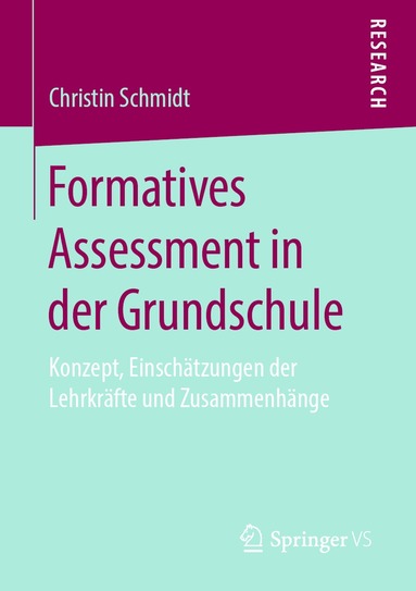 Christin Schmidt - Formatives Assessment in der Grundschule, Häftad
