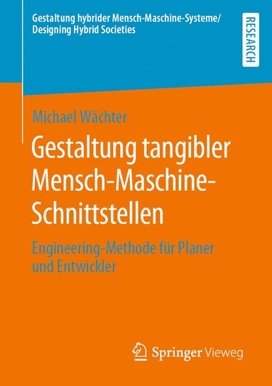 bokomslag Gestaltung tangibler Mensch-Maschine-Schnittstellen