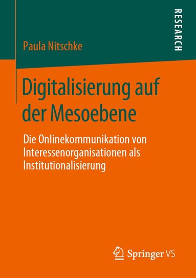 bokomslag Digitalisierung auf der Mesoebene