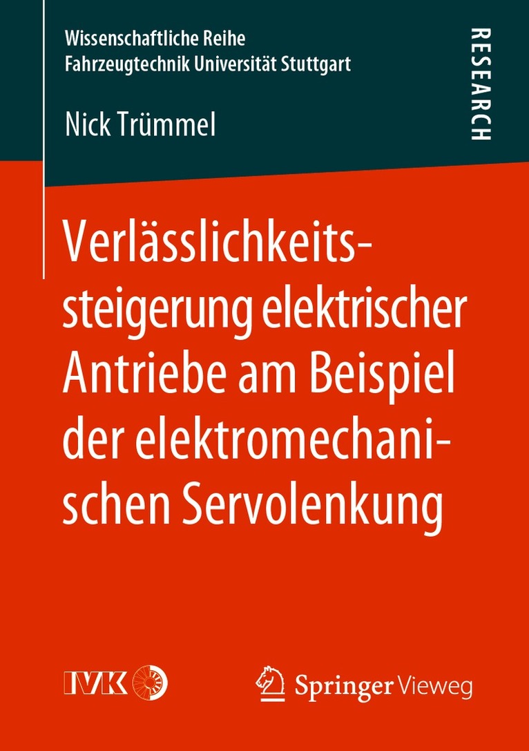 Nick Trümmel, Nick Trummel - Verlässlichkeitssteigerung elektrischer Antriebe am Beispiel der elektromechanischen Servolenkung, Häftad