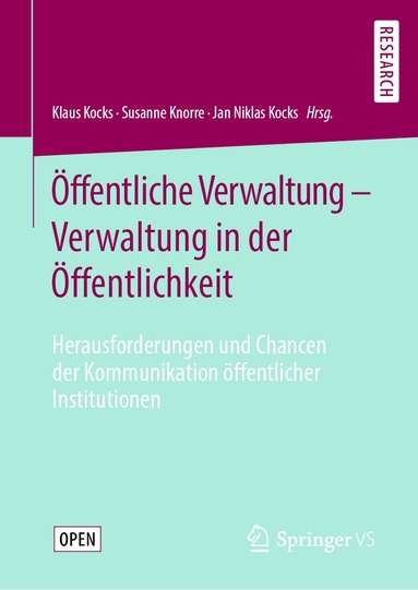 Klaus Kocks, Susanne Knorre, Jan Niklas Kocks - Öffentliche Verwaltung – Verwaltung in der Öffentlichkeit, Inbunden